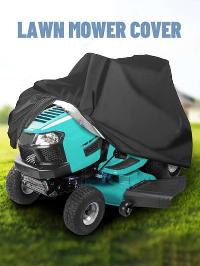1pc Lawn Mower Cover, Tractor Cover, Riding Mower Cover, Rain Cover, Dust Cover, Sun Protection Cover