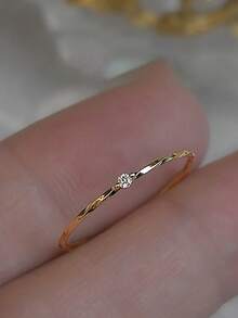 1Pc Fashion S925 Sterling Silver Zirconia Crossed Adjustable Ring Fine Jewelry Gift For Girls