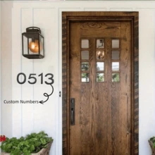 10cm/3.94inch Gold/Silver/Black/ Number Plate, Suitable For Outdoor Street Address Mailbox And Home Decoration, Modern3D Effect Self-Adhesive Acrylic House Number Plate