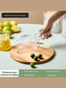 Flip-Top Water Bottle, Transparent Acrylic Juice Beverage Pitcher, Clear Drink Container - Suitable For Water, Iced Tea, Lemonade, Juice, Beverages, Milk, Cold Brew Tea, Juice Container Water Bottle, Transparent Narrow Mouth Drink Water Bottle, Perfect For Outdoor Picnics, Beach Vacations, And More. - Multicolor - View 14