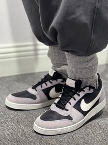 Nike Court Borough Low Prem Versatile Casual Non-Slip Wear-Resistant Low-Top Sneakers LY Men's Black And Gray - Dark Gray - View 5