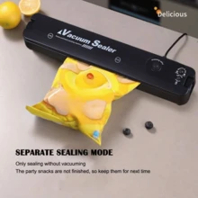 RAF آلة ختم تفريغ الهواء 2 في 1، مناسبة لتفريغ الهواء وختم الأطعمة في المطبخ، تتميز بوظيفتي تفريغ الهواء والختم المنفرد، مناسبة لأكياس الوجبات الخفيفة. مناسبة للحفظ والختم الفراغي لمختلف الأطعمة الجافة واللينة بما في ذلك اللحوم والخضروات والفواكه والبسكويت، إلخ. خيار هدية مثالي لأعياد الحب والعطلات العائلية في عيد الميلاد. - قابس المملكة المتحدة (220 إلى 240 فولت) - مشاهدة 9