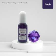 علبة 24 لون / 10 مل صبغة شفافة عالية الشفافية على أساس زيتي ، صبغة شفافة لراتنج الإيبوكسي الأشعة فوق البنفسجية ، غراء AB عالمي