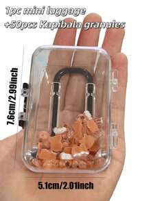 200pcs Mini Capybara Decorations With Storage Box, Resin Capybara Crafts For Dollhouse, Micro Capybara Garden Decor, Children's Art Supplies For Back To School, Kids Learning Supplies, Backpacks, Christmas, Thanksgiving Party Favors - Multicolor - View 9