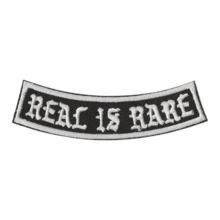 Real Is Rare Embroidered Biker Patch, Iron-On Or Sew-On Punk Rock Anime Cartoon Decorative Embroidery Patch DIY Clothing Accessory, Embroidered Sewing Iron-On Applique Patch For Clothes, Shoes, Bags Summer, School - Multicolor - View 7