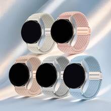 5 条装快速释放编织环磁力表带，兼容 Series11 42 毫米 46 毫米，男女适用，兼容 Ultra 49 毫米 45 毫米 44 毫米 46 毫米 42 毫米 41 毫米 40 毫米 38 毫米 Ultra 2/Ultra，休闲柔软尼龙弹性编织表带，兼容 可调节 Series11/10/9/8/7/6/5/4/3/2/1/SE - 38/40/41mm(Series10 42mm) - 查看 10