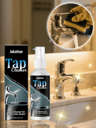 Faucet Cleaner - Removes Stubborn Water Stains, Suitable For Faucets, Showers, And Steel Household Items. Deodorizes, Mold Removal, Descaling And Rust Remover
