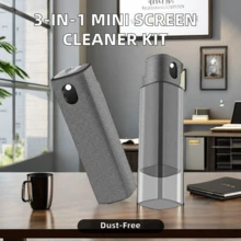 Zestaw 2 w 1 z atomizerem do czyszczenia ekranów z ultracienkiej mikrofibry do telefonów i komputerów, okularów i urządzeń elektronicznych, materiał akrylowy, butelka z atomizerem - Wielokolorowe - Zobacz 5