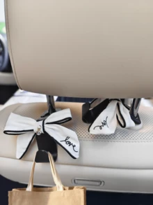 Crochet de suspension pour siège arrière, multifonctionnel, avec inscription << LOVE », accessoire auto pour femme. - Nœud papillon à lettres - Voir 2