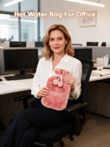 1pc Custom Engraved Name Hot Water Bags, Personalized Name Hot Water Bag, Personalized Hot Water Bottle Bag With Name, Winter Hot Water Bottle With Plush Cover, Hot Water Bag, Hot Water Bottle, Birthday Gift, Wedding Gift, Mother's Day Gift, Best Friend Gift, Gift For Mom, Gift For Girlfriend, Gift For Wife