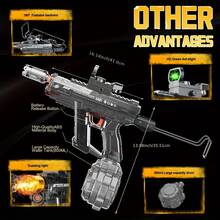 Powerful Water Gun 2025 Upgraded Water Gun For Adults - 800ml Large Capacity, 30 FT Long Range, Automatic Water Suction, 40 Mins Continuous Shooting, Perfect For Outdoor Battles, Parties & Summer Fun - màu xám carbon - Xem 7