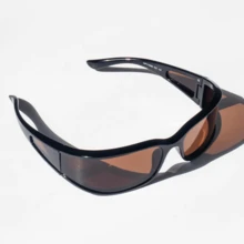 Doha Unisex Modern Sunglasses In Italian Acetate With UV400 Protection - Rỉ Nâu - Xem 1