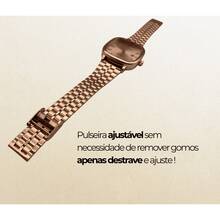 Original Lumen Women's Luxury Calendar Watch 3ATM Stainless Steel Adjustable Strap - 金色 - 查看 3