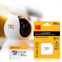 Kodak 2张柯达32GB Micro SD卡，64GB Class10高速存储卡，V30 U3 SDXC 128GB 256GB存储卡，适用于平板电脑、相机、智能手机 - 白色 - 查看 5