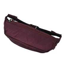 Bolso bandolera Nike Casual con cierre de cremallera LY, bolso unisex pequeño para parejas - Burdeos - Ver 3