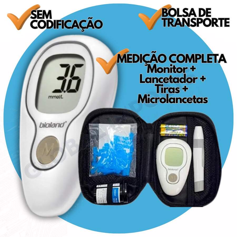KITGLICOSIMETROBIOLAND - Branco - Visão 1