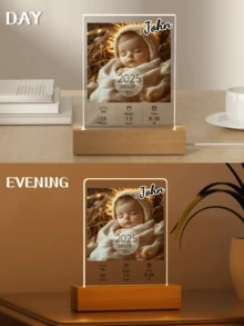 1. Luz de noche personalizada con nombre, luz de noche personalizada, marco de fotos, marco de fotos acrílico personalizado, marco de estado de nacimiento personalizado, marco personalizado, regalo personalizado, regalo de Año Nuevo, artículo de decoración del hogar, regalo del Día de la Madre, regalo del Día del Padre, regalo para madre/padre, regalo para esposa/esposo, regalo para ella, regalo para él, regalo de Navidad