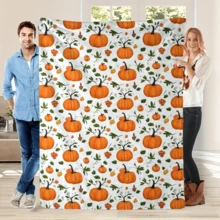 Cozy Pumpkin Print Flannel Throw Blanket - Soft,Warm & Durable For All Seasons - Perfect Gift For Daughter From Mom & Dad,Ideal For Couch,Bed,Office,Camping & Travel - Versatile Home Decor - Default - View 2