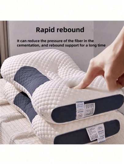 1pc Super Zachte Massage Knitted SPA Kussen Insert, Ergonomic To Relieve Shoulder Neck Pressure, Com Tafel Elastic, Home, Commute, Business Leisure view 4