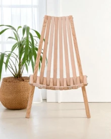Silla Abanico Plegable De Madera Para Adulto Jardín Casa, Camping, Exteriores Para Adultos - Café integral - Ver 2