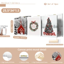 3 قطع / مجموعة من لوحات الجدار الفنية القديمة، مجموعة لوحات كانفاس لعالم الشتاء الساحر - منزل أحمر مبهج وشجرة عيد الميلاد، ديكور لوحة شجرة عيد الميلاد، ديكورات عيد الميلاد، ديكور موضوع عطلة مثالي، ديكور جداري أزياء حديثة، مؤطر أو غير مؤطر، ديكور الغرفة، ديكور المنزل، ديكور شقة الطالب الجامعي، هدايا لديكور الجدران في الفندق، المنزل، هدية استقبال المنزل المثالية، غرفة المعيشة، غرفة النوم، الحمام والمكتب
