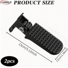 1 Paar LOMILD Aluminium-Legierung Fahrradpedale - rutschfeste Schnellverschluss-Hinterradpedale mit strukturiertem Griff, robustes, leichtes Design, geeignet für Falträder, Mountainbikes und E-Bikes - sicherer Sitz und einfache Montage, Mountainbike-Zubehör, E-Bike-Upgrade, stilvolle Metalloberfläche, stabile Konstruktion