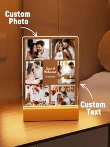 Large Rectangular Cube-6 Pictures and Text +