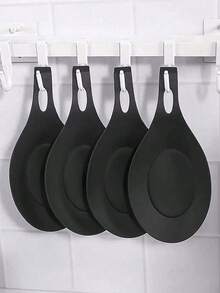 1pc Silicone Spoon Rest For Kitchen, Unbreakable, Flexible Silicone Spoon Rest For Cooking Utensils, Spatula Spoon Rest, Silicone Material, Suitable For Kitchen, Food, Summer Beach Party, Events, Camping, Kitchen Utensils.Suitable For Gifting To Ladies, Mothers, Friends, Girlfriends, And Boyfriends. Perfect For Birthdays, Weddings, Anniversaries, Valentine's Day, Thanksgiving, And New Year Surprise Gifts. This One Is Almost Perfect - Multicolor - View 3