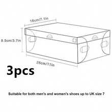 6 piezas/12 piezas/20 piezas Juego de cajas de zapatos de plástico transparente - a prueba de humedad, a prueba de agua, con orificios de ventilación, diseño plegable que ahorra espacio para almacenamiento de zapatos en el dormitorio, caja de almacenamiento de zapatos para el hogar y la vida/almacenamiento y almacenamiento/almacenamiento de zapatos/estante de zapatos