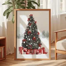 3 قطع / مجموعة من لوحات الجدار الفنية القديمة، مجموعة لوحات كانفاس لعالم الشتاء الساحر - منزل أحمر مبهج وشجرة عيد الميلاد، ديكور لوحة شجرة عيد الميلاد، ديكورات عيد الميلاد، ديكور موضوع عطلة مثالي، ديكور جداري أزياء حديثة، مؤطر أو غير مؤطر، ديكور الغرفة، ديكور المنزل، ديكور شقة الطالب الجامعي، هدايا لديكور الجدران في الفندق، المنزل، هدية استقبال المنزل المثالية، غرفة المعيشة، غرفة النوم، الحمام والمكتب