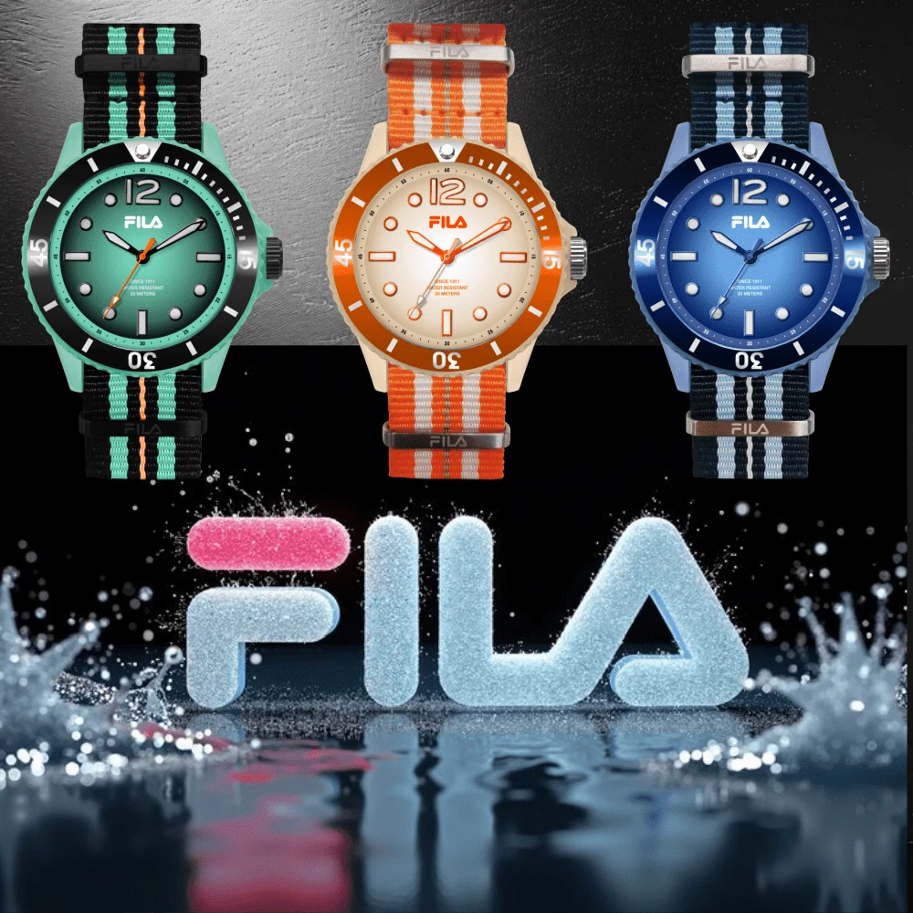 FILA 男女款石英表 – 防水、运动、时尚 | 一体式硅胶设计，适合工作、学校、礼品等
