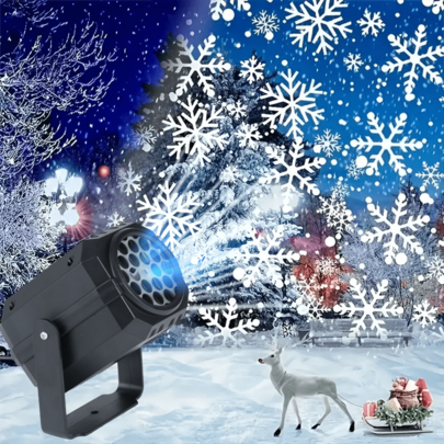 1PC Snowflake Projector Lamp LED Christmas Projector Festival Atmosphere Projector Lamp Indoor Festival Projector Lamp Used For Home Wedding Party Garden Landscape Decoration, Room Decoration Christmas Decoration Christmas Lamp Bedroom Decoration Home Decoration Christmas Decoration Christmas Tree Gift Decor Thanksgiving Wedding Home Decor Autumn Decor Birthday Decorations For Gifts Party Supplies Indoor Outdoor Garden Holiday Festival Decor Halloween Decor Halloween Ornaments