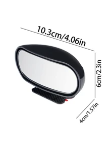 1/2 件车载广角后视镜，黑色、白色、银灰色可选，ABS 和玻璃材质。防水防尘，经久耐用。360° 旋转，广角可调，消除盲点 - 彩色 - 查看 8