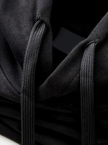 484g/m², Sudadera con Capucha para Hombre de Mezcla de Poliéster y Algodón al 50%, Cómoda y Cálida, Sudadera con Capucha de Mezcla de Algodón con Patrón de Búho y Calabaza de Halloween, Adecuada para Uso Diario Casual, Adecuada para Principios de Primavera, Otoño e Invierno, Impresión de Alta Calidad, Adecuada para Usar en Capas o Solo, Casual y Versátil - Negro - Ver 3