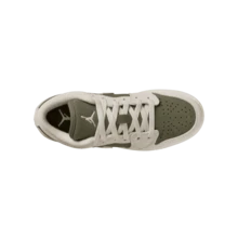 Jordan Air Jordan 1 SE, elegantes y cómodas zapatillas de baloncesto bajas para niños, estilo unisex gris-verde HV4396-201 - Gris - Ver 5