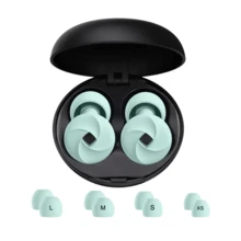 Tapones de silicona suaves - Super cómodos, tapones de oído reutilizables para reducir el ruido, para dormir, concentración profunda, viajes, sensibilidad | Protección auditiva flexible | Ajuste personalizable | Reducción de ruido de 30dB (SNR) - Multicolor - Ver 13