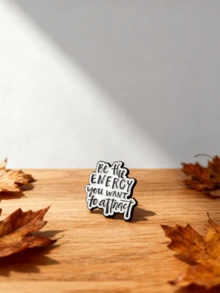 1pc Fashionable Minimalist Alloy Letter Brooch English Alphabet Drip Badge Pin For Clothes Or Bags, Black And White Simple Personalized Badge, Cute Backpack Decoration Medal Dress Accessories Bag Charm School Office Accessories Shirts Jacket Jewelry Christmas Halloween Clothes Pin Funny Teacher Gifts - Black - View 12