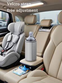 1pc Milk Warmer Cup Pad, Portable Milk Warmer, 6-Level Digital Temperature Control Milk Bottle Warmer, Suitable For Maintaining Or Heating Water/Milk Above 35°C, Constant Temperature Heating USB Powered Leather Gift