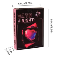 Dare Night Cards Couples Date Theme Board Game Solitaire A Card Car Game For Couples And Couples For Game Night - Couples Date Night Sweet Interactive Entertainment Game Cards - Fun And Romantic Valentine's Day Gifts As Holiday Gifts For Thanksgiving, Valentine's Day, Christmas 21st Birthday Gifts