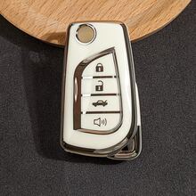 柔软 TPU 钥匙扣套，适用于汽车钥匙扣，智能遥控钥匙壳，适用于 Fortuner/Tundra/Camry/RAV4/Handa/Corolla，汽车配件，男士/女士礼物 - 彩色 - 查看 5