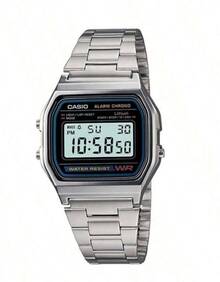 Casio Men's Classic Design Electronic Watch With Adjustable Buckle - Grey - View 10
