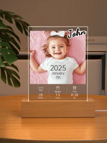 1. Luz de noche personalizada con nombre, luz de noche personalizada, marco de fotos, marco de fotos acrílico personalizado, marco de estado de nacimiento personalizado, marco personalizado, regalo personalizado, regalo de Año Nuevo, artículo de decoración del hogar, regalo del Día de la Madre, regalo del Día del Padre, regalo para madre/padre, regalo para esposa/esposo, regalo para ella, regalo para él, regalo de Navidad