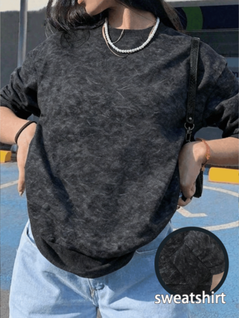 Teenager Mädchen Kleidung, ein einzigartiger Rundhals Langarm-Pullover mit schneeartigem Muster, Rundhals Lässig Langarm-Pullover für Kinder, modischer Herbst- und Winter-Strickpullover. Weich und maschinenwaschbar, lässig und modisch, geeignet für Reisen, Partys und den Campus-Alltag