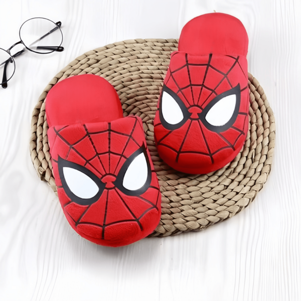 Marvel 1 Pair Superhero Spider-Man Red Cartoon Slippers - Non-Slip Lightweight Design, Suitable For Home, Bathroom, Outdoor, Ideal Gift For Couples, Best Friends, Siblings, Family, Comfortable And Versatile