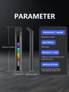 2025 New,Adjustable Resistance Breathing Trainer, A Portable Fitness Equipment That Enhances Lung Capacity And Respiratory Health, Is An Ideal Choice For Improving Sleep Quality