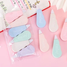 1 Set/6 Piece Cute Kawaii Macaron Correction Tape Altered Tools School Office Corrector Stationery Kids Sweet Novelty Supplies Back To School - Multicolor - View 5