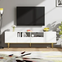 Television Stands & Entertainment Centers - White - View 2