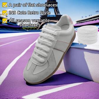 Lacci da scarpe soffici, scarpi sportivi stile Ins carino, lacci da scarpe piatti e soffici per scarpe di tela casual