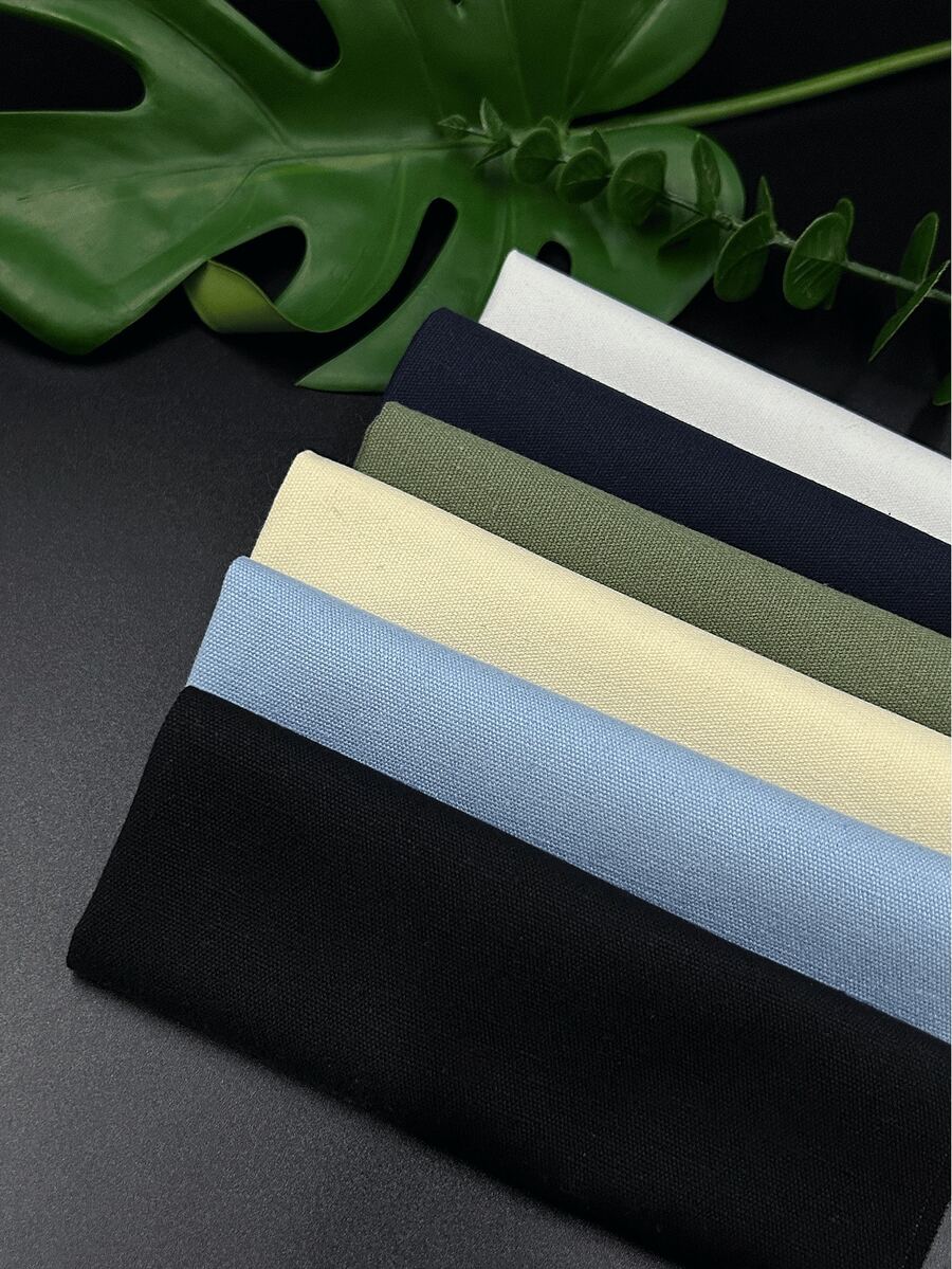 Embroidery Fabric, 30*30cm/Pc, 1pc Each In Blue, Navy, Green, Black, White, Suitable For Handmade Embroidery And Christmas Decoration
