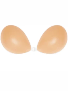 Sujetador invisible sin tirantes de silicona para mujer con almohadillas adhesivas para el pecho, adecuado para vestidos de tirantes finos y vestidos de novia, efecto push-up en verano, sujetador fino e invisible